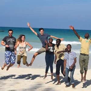 Volunteers in Diani Beach, Kenya